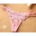 String-Tanga Damen Unterwäsche mit Spitze Unterhose G-Schnur Pink Rosa