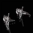 Ohrringe Flügel - Swarovski Elements Silber 925 Plattiert