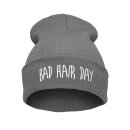 Bad Hair Day Beanie Mütze Grau
