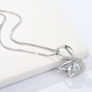 Halskette Schwan Swan Anh&auml;nger Echtes Sterling-Silber 925