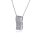 Halskette Elegant Glitzer Welle Anh&auml;nger Echtes Sterling-Silber 925