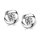 Ohrringe Blume - Swarovski Elements - Sterling-Silber 925