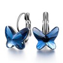 Ohrringe - Swarovski Elements - "The Blue Butterfly" Blau Rhodiniert